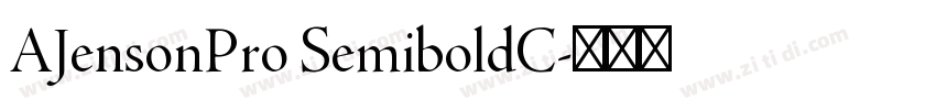 AJensonPro SemiboldC字体转换